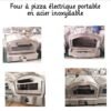 Four à pizza électrique portable