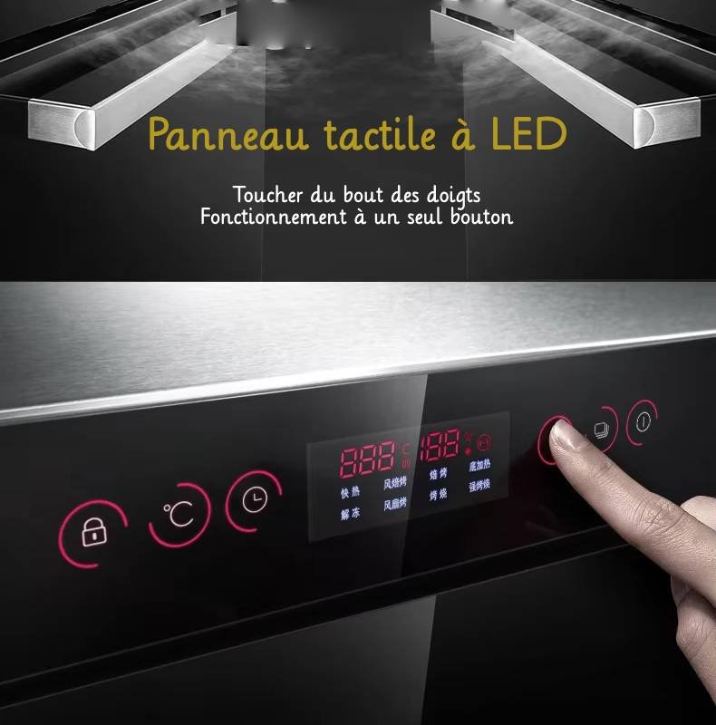 four encastrable avec panneau tactile